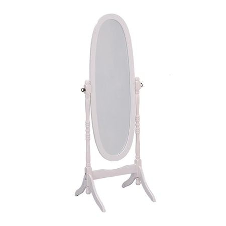 Back2Basics 59.5 in. White Finish Cheval Standing Mirror BA2629427
